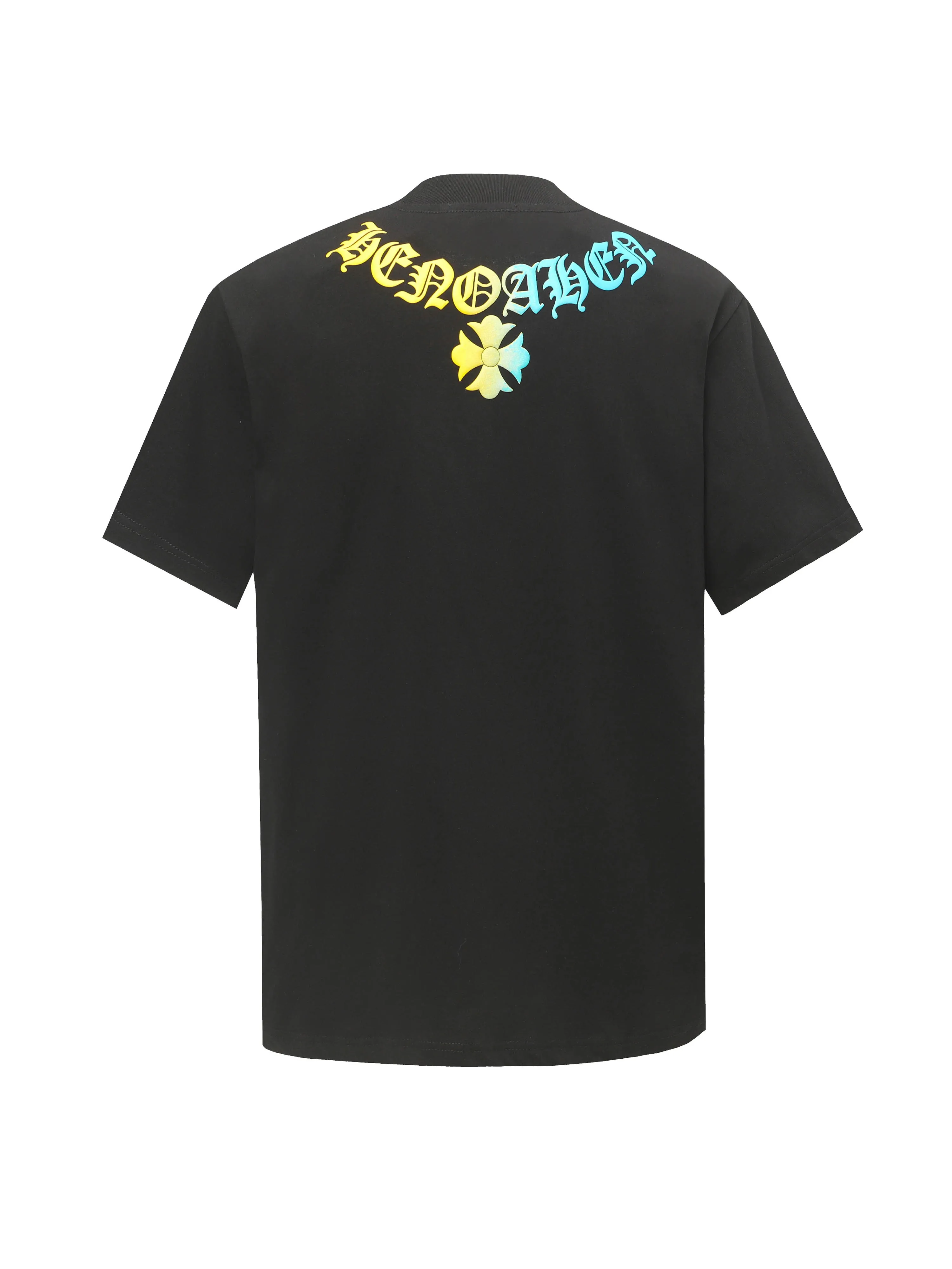 🅿️180 CHROME HEARTS/Chrome Heart CH gradient foam printed short-sleeved T-shirt The fabric is made of 280g heavy combed cotton, customized with 32 count 1*1 threads. The ready-made garments are washed twice. The fabric is comfortable and skin-friendly without any strange feeling. It is custom-dyed fabric with high textile density and good drape. It is not easy to deform. The thick texture and compact spinning process will not affect the breathability of the fabric. The saturation of the color is very high. Imported digital direct-injection printing technology. A versatile and good-looking short sleeve. The loose fit covers the flesh and looks slim. Size: XS-L